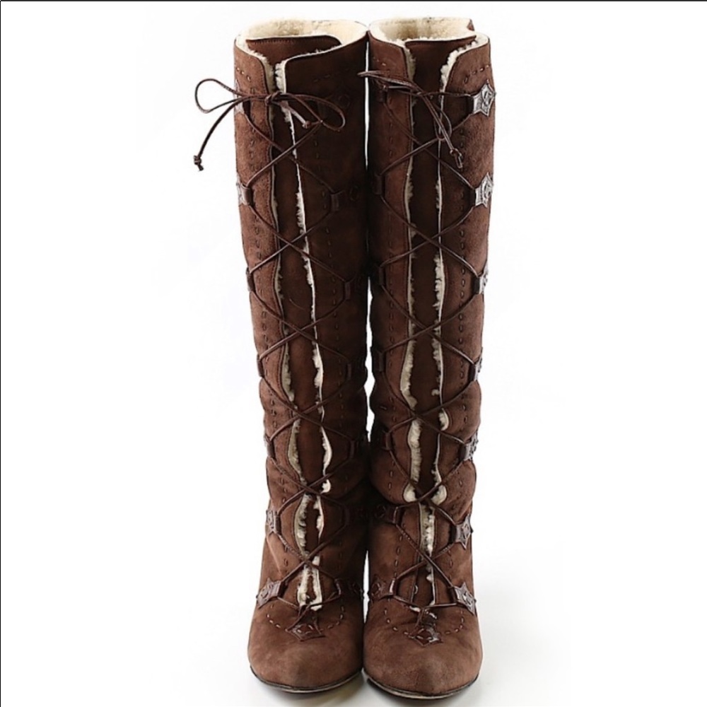 Alexander McQueen Shearling boots